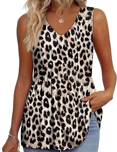 Isla Kavanagh | Sleeveless V-Neck Peplum Top For Women