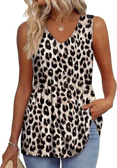 Isla Kavanagh | Sleeveless V-Neck Peplum Top For Women
