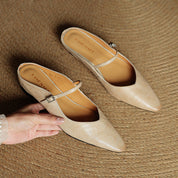 Orella Bellini | Genuine Leather Mule Slides For Women