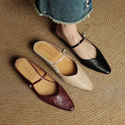 Orella Bellini | Genuine Leather Mule Slides For Women