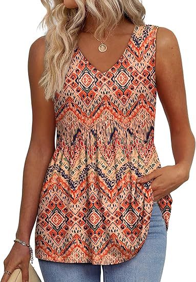 Isla Kavanagh | Sleeveless V-Neck Peplum Top For Women
