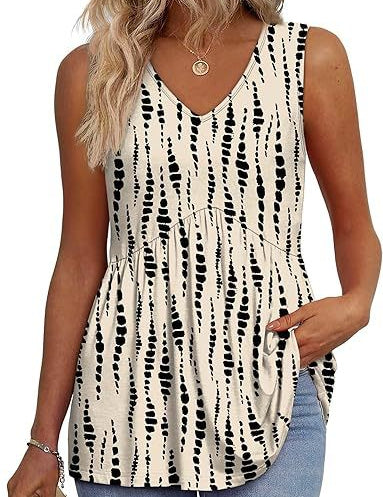 Isla Kavanagh | Sleeveless V-Neck Peplum Top For Women
