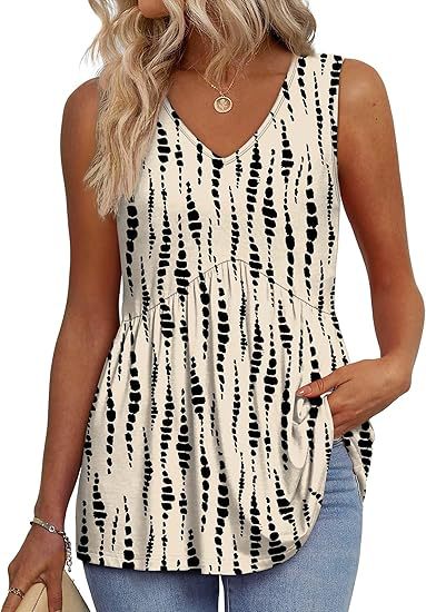 Isla Kavanagh | Sleeveless V-Neck Peplum Top For Women