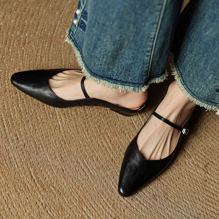 Orella Bellini | Genuine Leather Mule Slides For Women