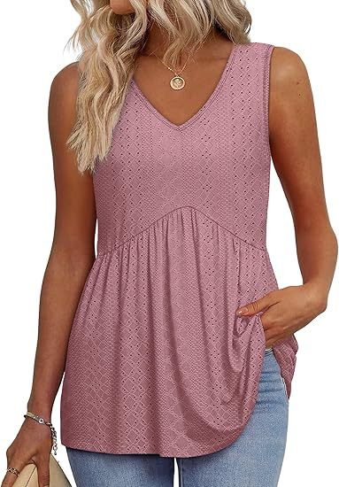 Isla Kavanagh | Sleeveless V-Neck Peplum Top For Women