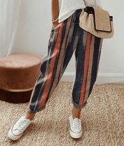Bridget Callahan | Striped Linen Trousers For Women