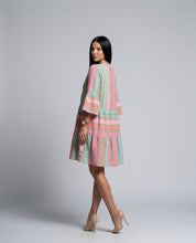 Sienna Flemming | Patchwork Print Mini Dress For Women