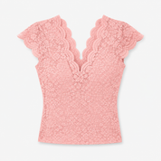 Olivia Jones | Lace V-Neck Blouse For Women