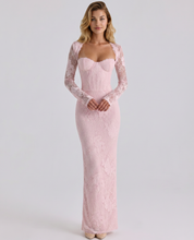 Isabelle Crawford | Lace Maxi Dress with Long Sleeves For Women
