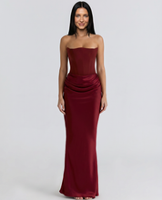 Isabella Romano | Elegant Strapless Maxi Dress For Women
