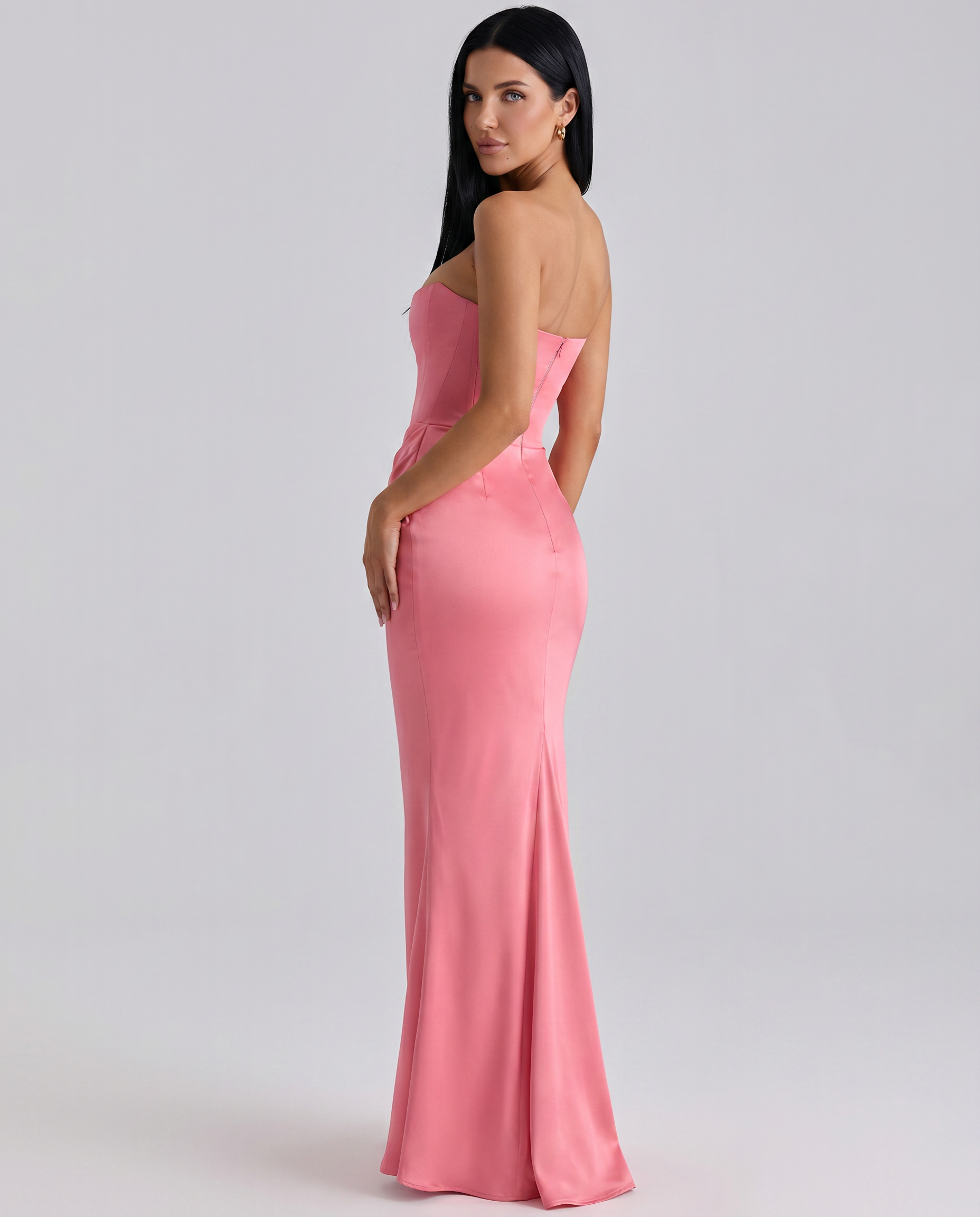 Isabella Romano | Elegant Strapless Maxi Dress For Women