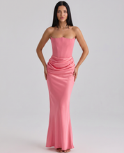 Isabella Romano | Elegant Strapless Maxi Dress For Women