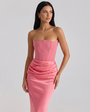 Isabella Romano | Elegant Strapless Maxi Dress For Women