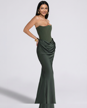 Isabella Romano | Elegant Strapless Maxi Dress For Women