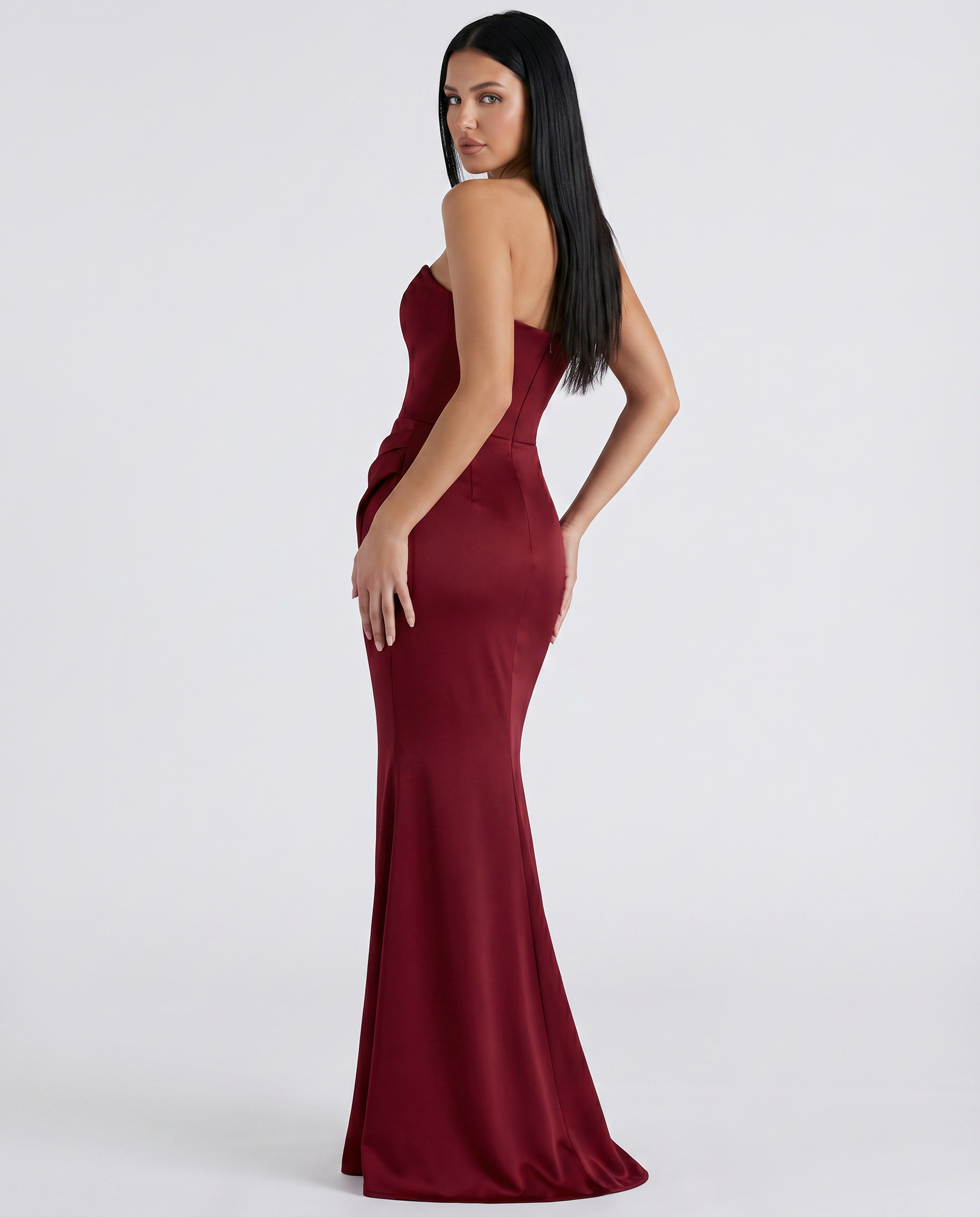 Isabella Romano | Elegant Strapless Maxi Dress For Women