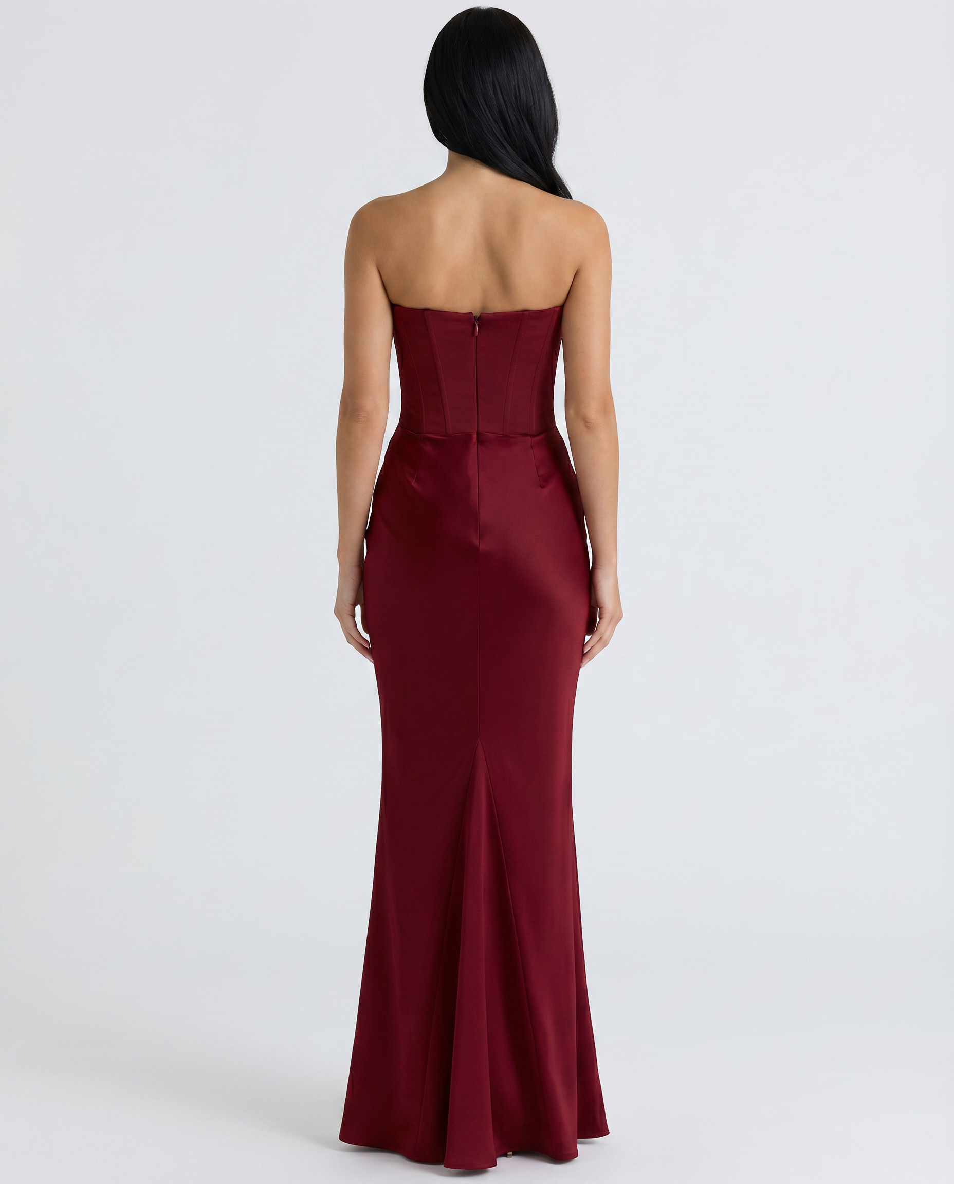 Isabella Romano | Elegant Strapless Maxi Dress For Women