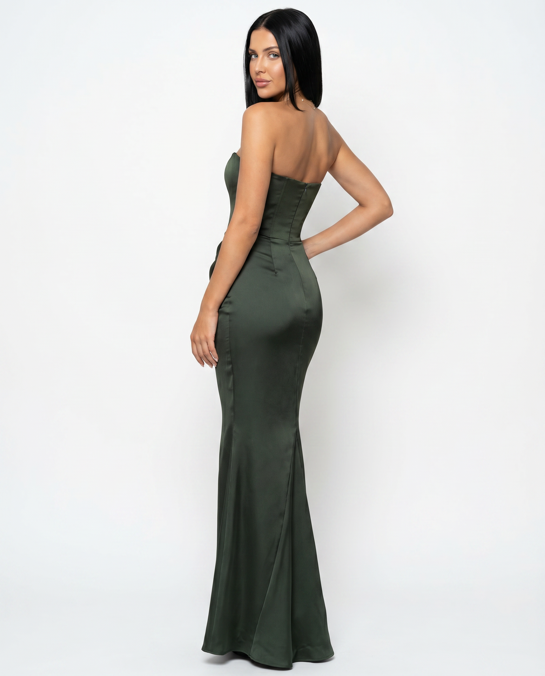 Isabella Romano | Elegant Strapless Maxi Dress For Women