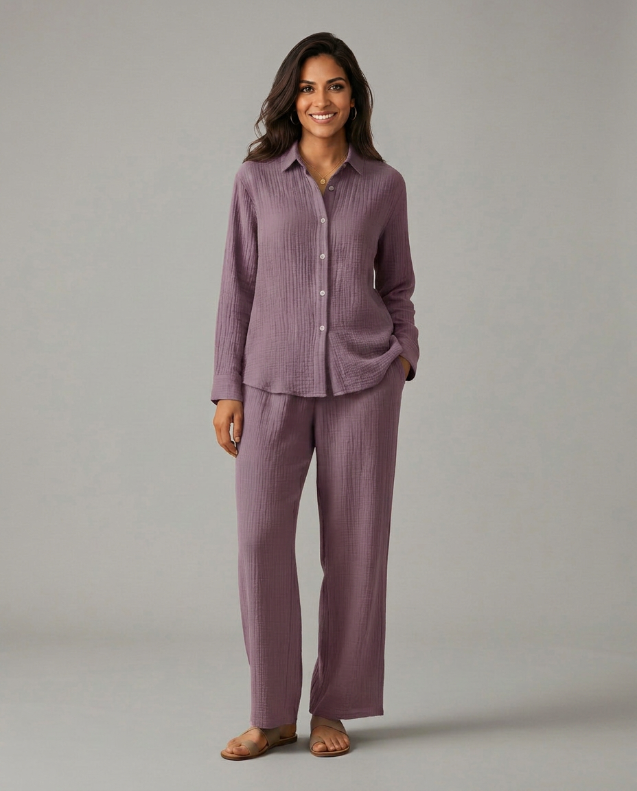 Valentina Moreau | Relaxed Cotton Lounge Set For Women