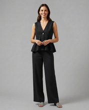 Elena Rossi | Elegant Wide Leg Set For Women