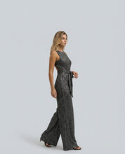 Sophie Bellini | Gold Sequin Evening Jumpsuit For Women