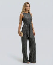 Sophie Bellini | Gold Sequin Evening Jumpsuit For Women
