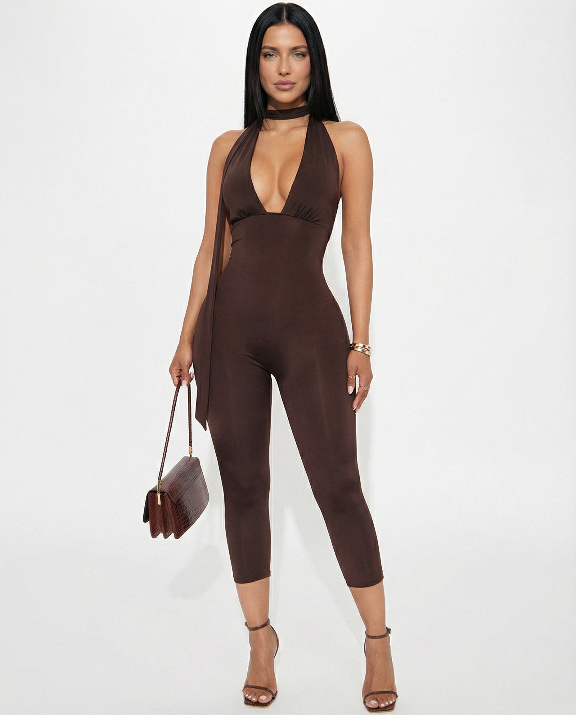 Valentina Moreau | Sculpting Halter Jumpsuit For Women