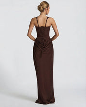 Sienna Laurent | Satin Corset Maxi Dress For Women