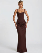 Sienna Laurent | Satin Corset Maxi Dress For Women