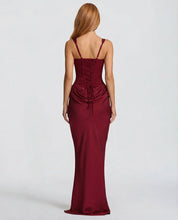 Sienna Laurent | Satin Corset Maxi Dress For Women