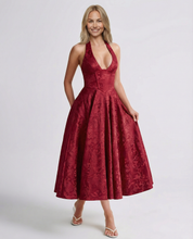 Elena Bellucci | Vintage Halter Midi Dress For Women