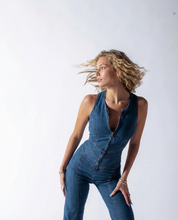 Sabrina Bellini | Denim Flared Jumpsuit For Women