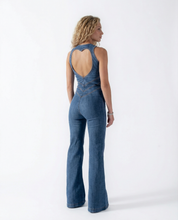 Sabrina Bellini | Denim Flared Jumpsuit For Women