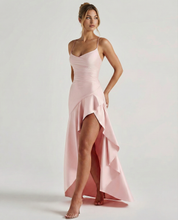 Rosalie Fontaine | Satin High Low Maxi Dress For Women