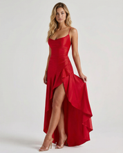Rosalie Fontaine | Satin High Low Maxi Dress For Women