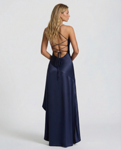 Rosalie Fontaine | Satin High Low Maxi Dress For Women