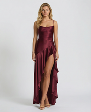 Rosalie Fontaine | Satin High Low Maxi Dress For Women
