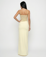 Harriet Collins | Lace Panel Tie-Shoulder Maxi Dress For Women