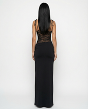 Harriet Collins | Lace Panel Tie-Shoulder Maxi Dress For Women