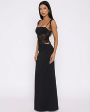 Harriet Collins | Lace Panel Tie-Shoulder Maxi Dress For Women