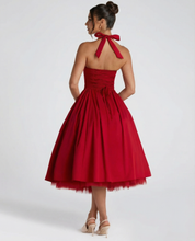 Elena Whitmore | Elegant White Midi Dress For Women