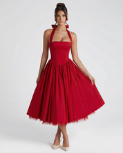 Elena Whitmore | Elegant White Midi Dress For Women