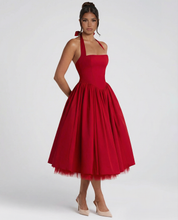 Elena Whitmore | Elegant White Midi Dress For Women