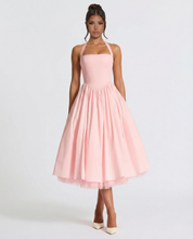 Elena Whitmore | Elegant White Midi Dress For Women