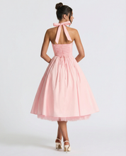 Elena Whitmore | Elegant White Midi Dress For Women