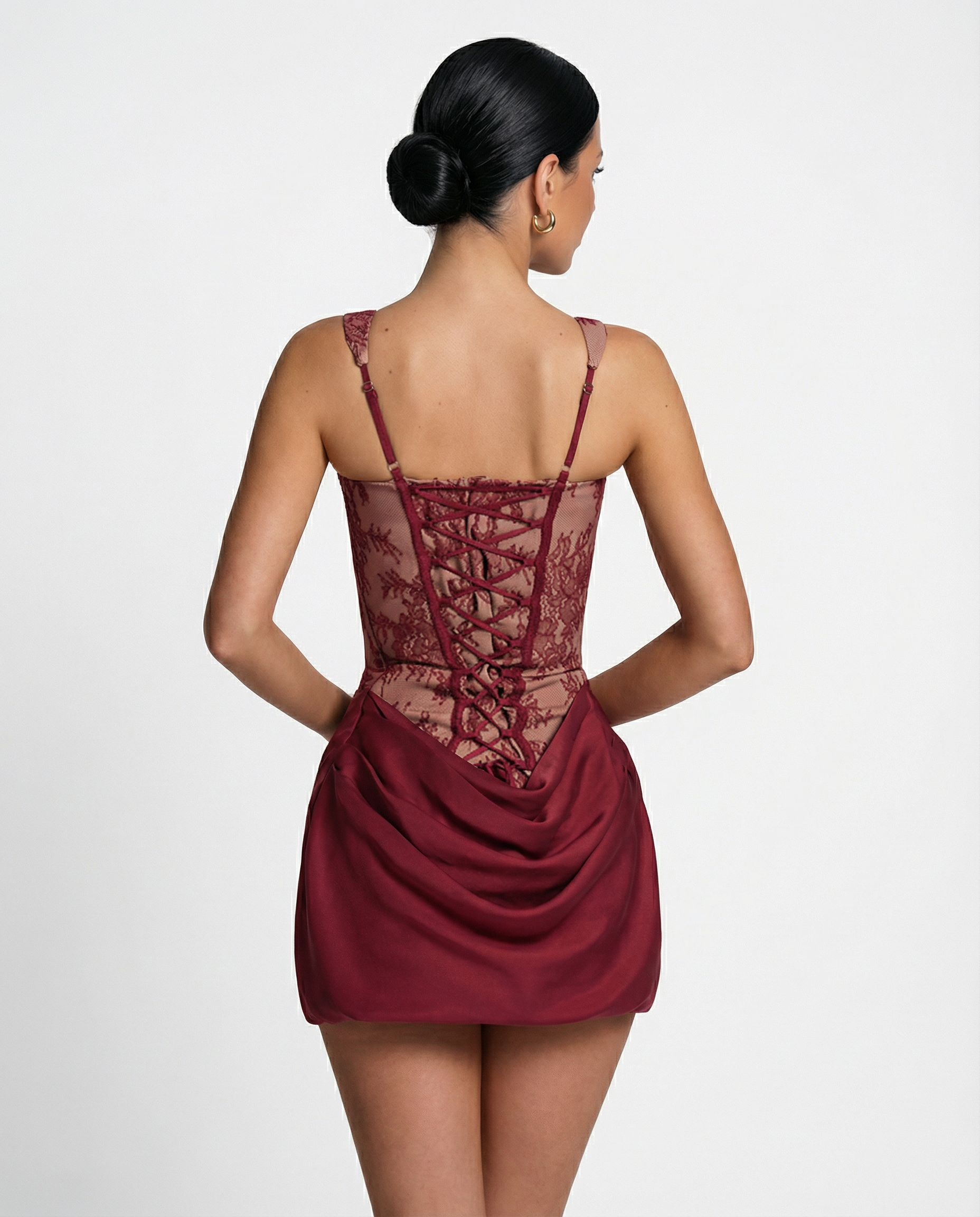 Isabella Moreau | Lace Corset Mini Dress For Women