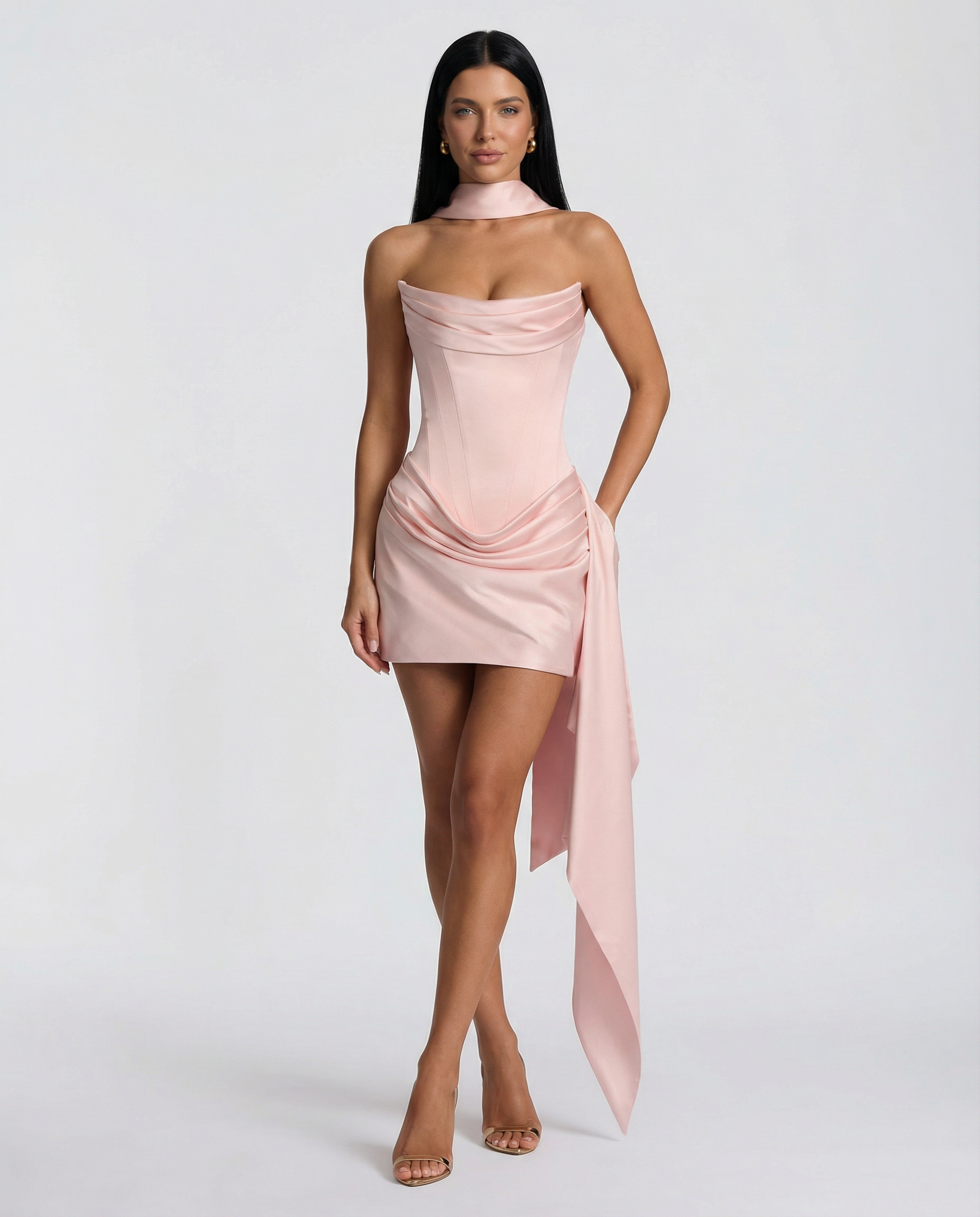 Valentina Moreau | Luxe Black Mini Dress For Women