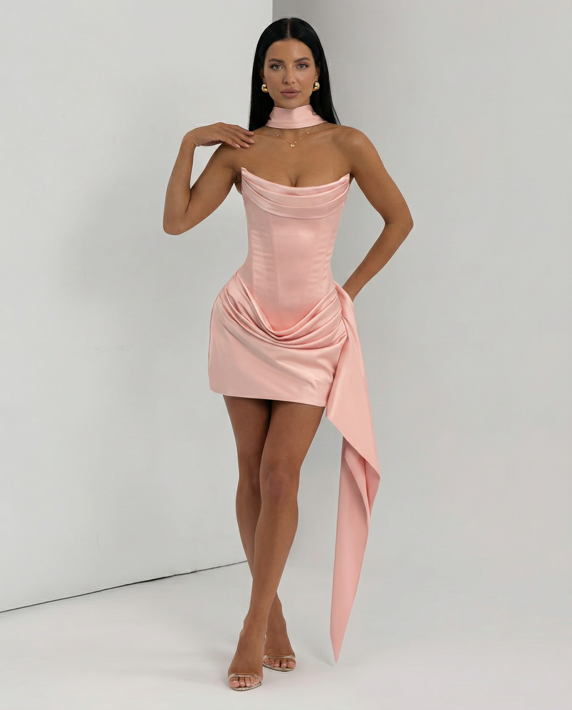 Valentina Moreau | Luxe Black Mini Dress For Women