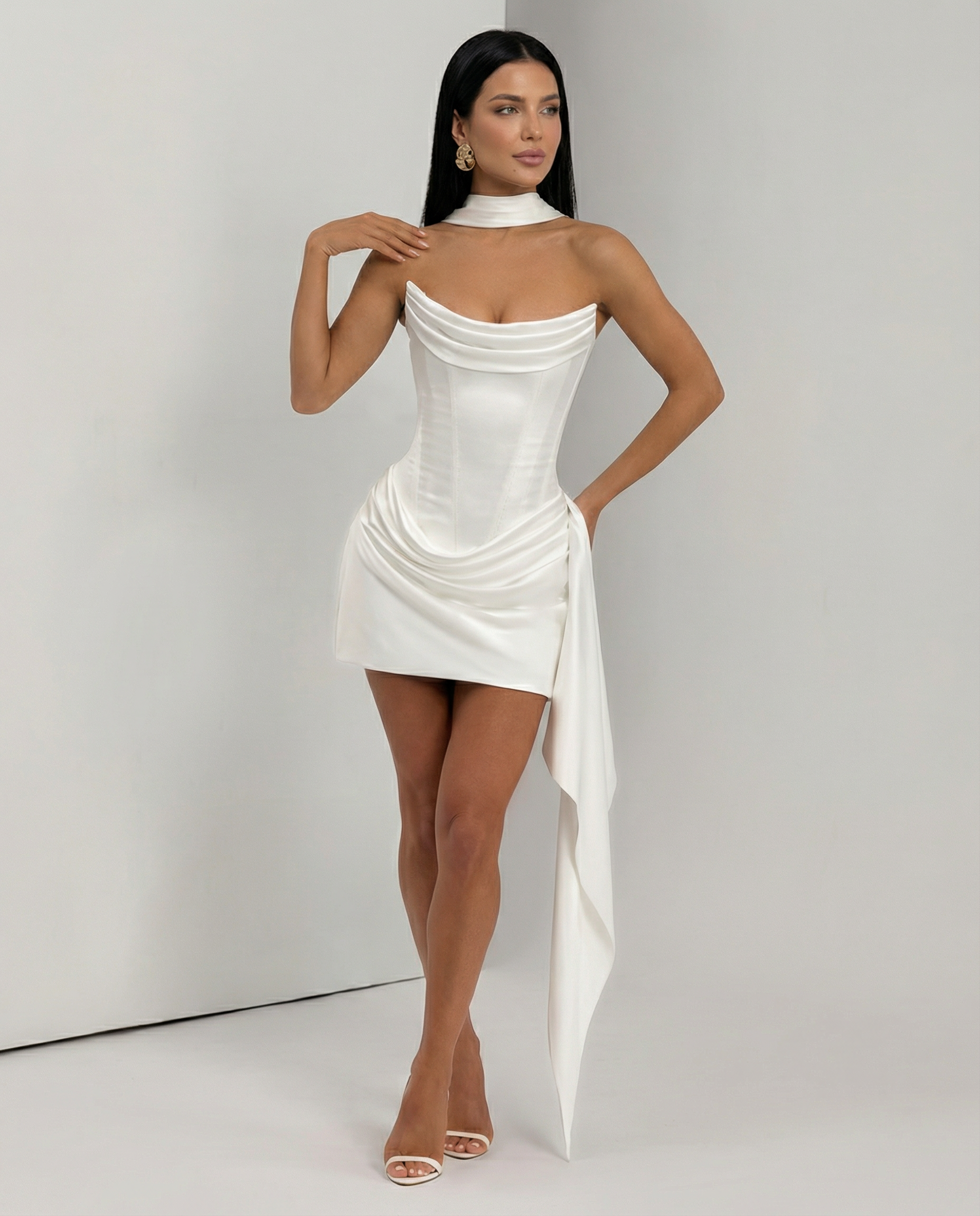 Valentina Moreau | Luxe Black Mini Dress For Women