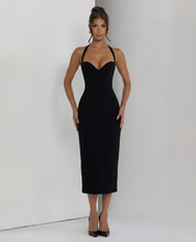 Camille Devereux | Elegant Halter Midi Dress For Women