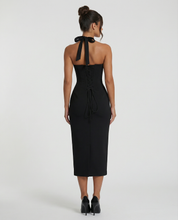 Camille Devereux | Elegant Halter Midi Dress For Women